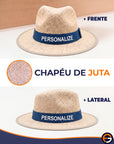 Chapéu de Juta Natural com Forro Interno