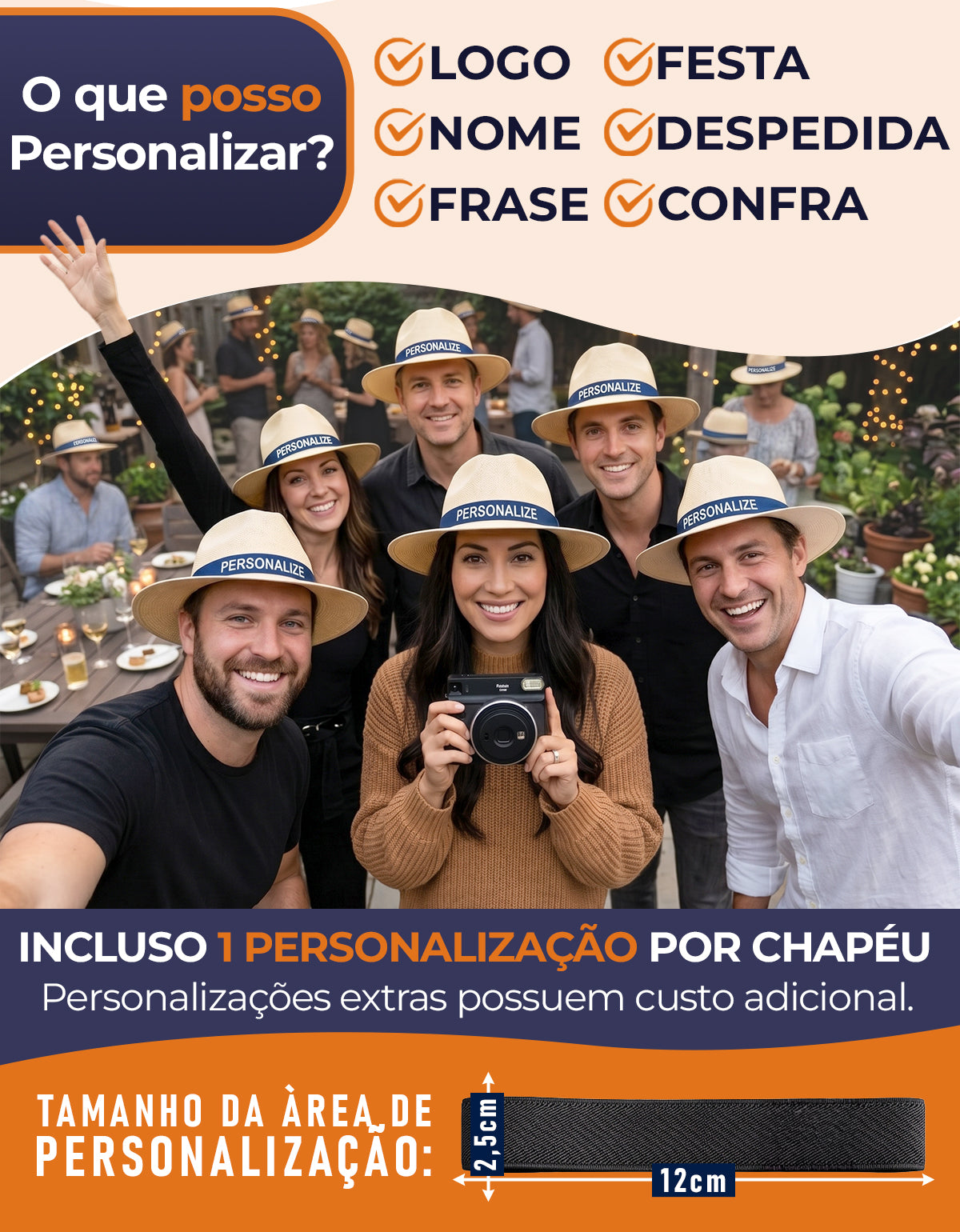 Chapéu Panamá Marrom Claro